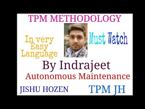 JISHU HOZEN Pillar of TPM METHODOLOGY, JH, Autonomous Maintenance