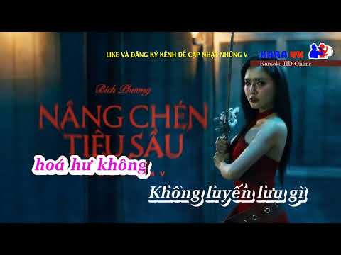 Nâng Chén Tiêu Sầu - Bich Phương Karaoke Beat Chuẩn - Tone Nữ - KARA VX
