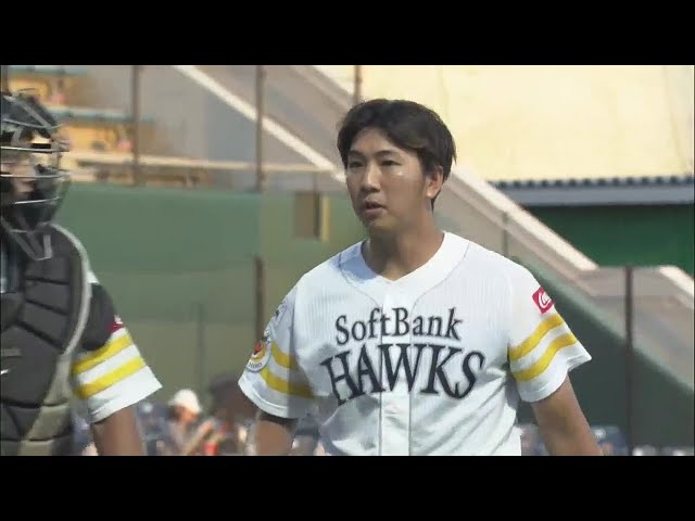 【ファーム】気迫の投球!! ホークス・岡本直也が2イニングを好リリーフ!! 2022年6月29日 福岡ソフトバンクホークス 対 阪神タイガース