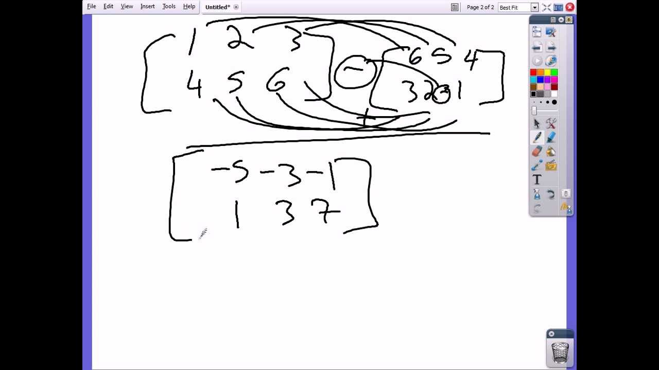Tutorial 1 - Matrices