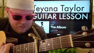 How To Play Boomin on Guitar Teyana Taylor // guitar lesson beginner tutorial easy chords