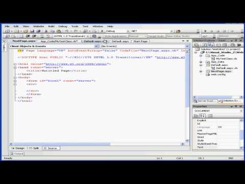 Visual Basic Tutorial - Volume 2- Lesson 17: Using Session State