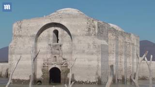 Drone captures submerged 16th century church revealed by drought