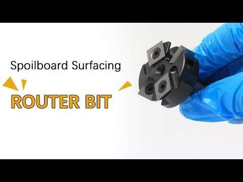 Insert-Style Spoilboard Surfacing Router Bit