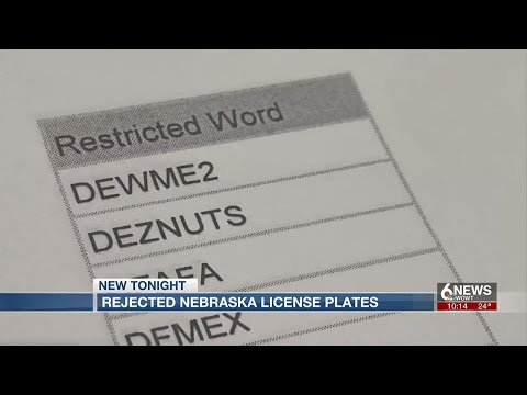 Nebraska Vanity Plates Availability