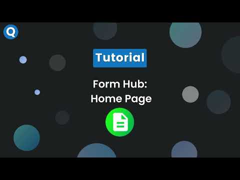 Form Hub Home Page
