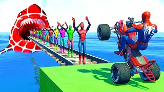 الرجل العنكبوت انقاذ باتمان Spider-Man Rescue batman vs iron man vs venom funny Game GTA 5 superhero