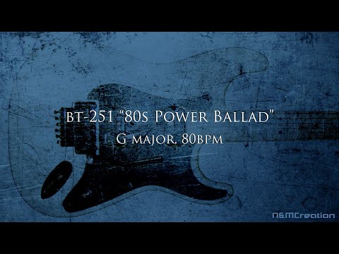 80s Power Ballad Backing Track in G | BT-251