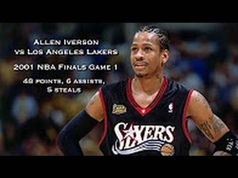 THROWBACK : Allen Iverson vs Los Angeles Lakers - 2001 NBA Finals Game 1 - Full Highlights