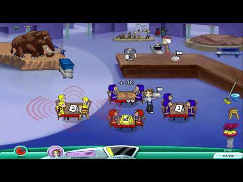 Diner Dash 4: Hometown Hero Walkthrough - Level #21 - Museum Grill - Wolly Mammoth Exhibit