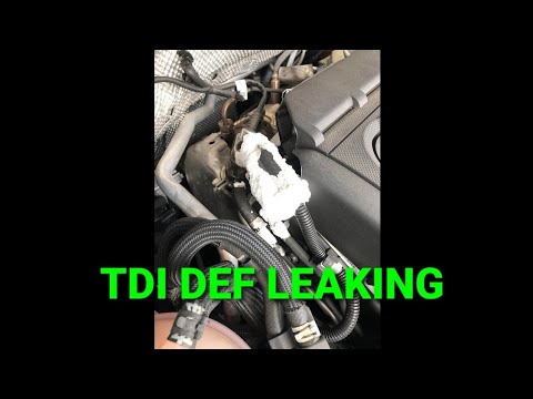 2015 VW JETTA TDI DEF DPF EXHAUST FLUID FEED LINE LEAKING REPLACEMENT