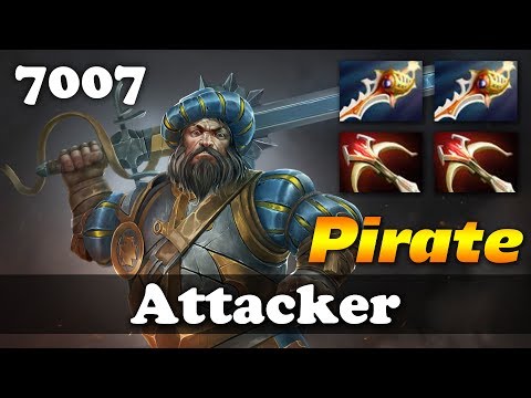 Attacker Kunkka Pirate | 7007 MMR Dota 2