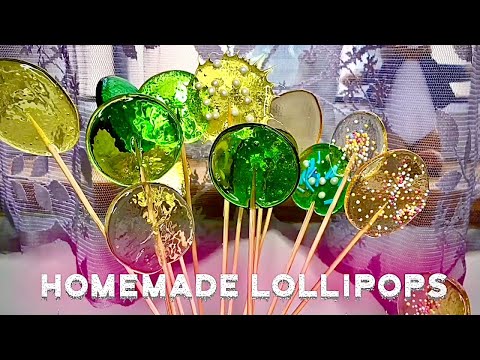 Homemade lollipop recipe / How to make lollipops at home without mould / Stained glass lollipops