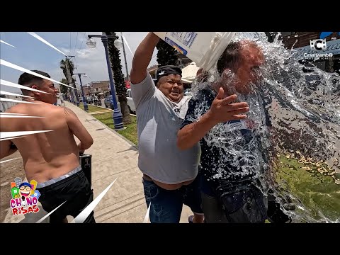 Mayimbu baña a cholo juan y se arma la bronca 🤣💦