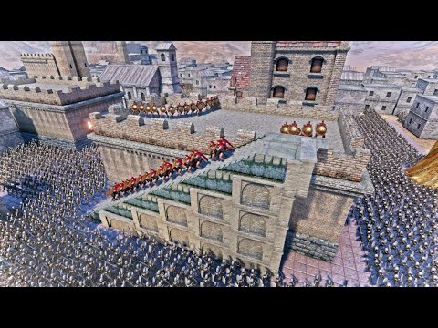 Can Spartans Rescue the Kitten on the rooftop from Skeleton ARMY?  - Ultimate Epic Battle Simulator