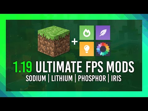 Sodium, Lithium, Phosphor, Iris | MAX performance + Shaders | Minecraft 1.19