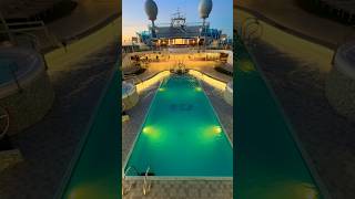 Cruise tranquility in the twilight. #cruiseship #sunset #cruise #relaxing #solocruise