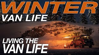 Winter Camping in a Volkswagen Van | Sub-Zero Temperatures | Living The Van Life