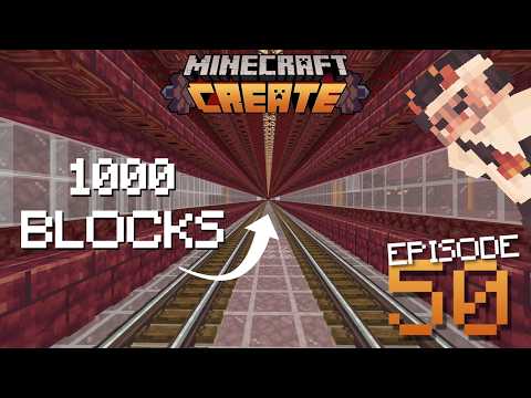 I Built an AUTOMATIC TUNNEL BORE In The Create Mod! | Minecraft Create Mod Ep. 50