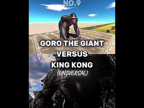 Goro The Giant #vs King #Kong (Universal) #animalrevoltbattlesimulator #kingkong2005 #whoisstronger