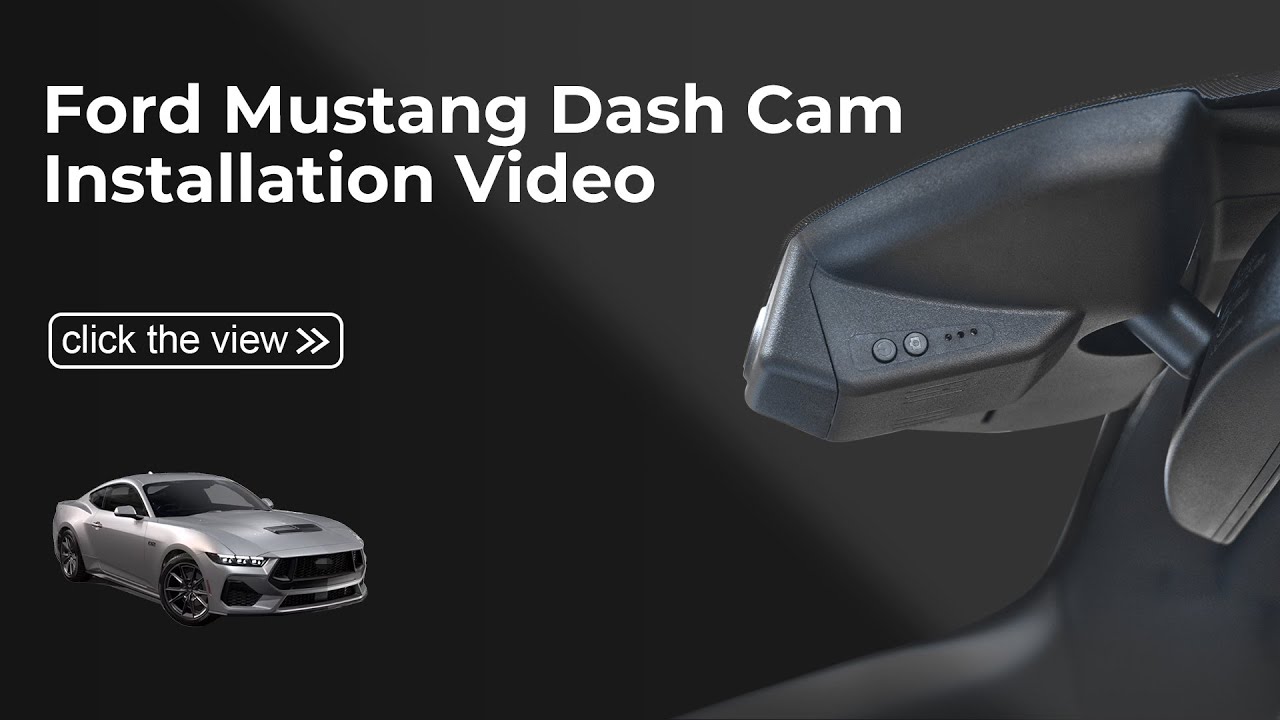  FORD Mustang Gen6 S550 2022-2023 Model A 013T Dash Cam Installation Video