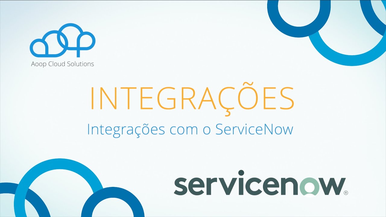 AOOP | Integrações com o ServiceNow
