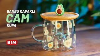 BİM - Bambu Kapaklı Cam Kupa