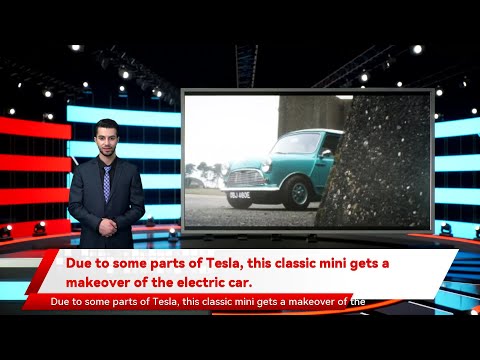 Due to some parts of Tesla, this classic mini gets a makeover of the electric car.