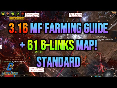 PoE Magic Find Maps (23) - [3.16] MAGIC FIND FARMING GUIDE + 61 6-LINKS (T1 PARK) ICE SHOT MF BUILD