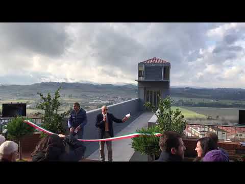 Il sindaco Macelloni inaugura la nuova Torre Ascensore di Peccioli