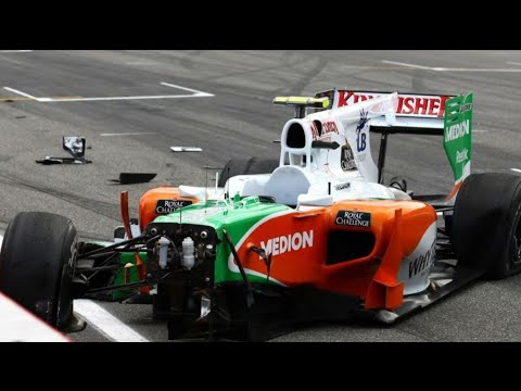F1 Vitantonio Liuzzi Crash Germany 2010