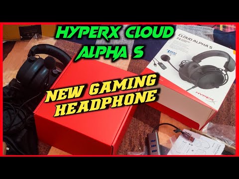 || HyperX Cloud Alpha S || 7.1 Surround Sound Bass Adjustment Slider - Black  MY GAMING HEADPHONE 🎧🙏