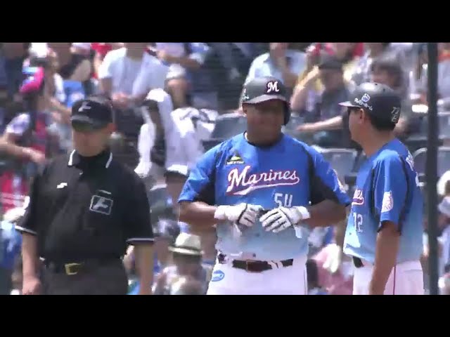 【1回裏】右方向へ!! マリーンズ・デスパイネの先制タイムリー!! 2016/6/12 M-S