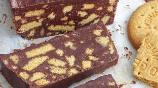No Bake Chocolate Biscuit Cake Recipe - Only 4-Ing