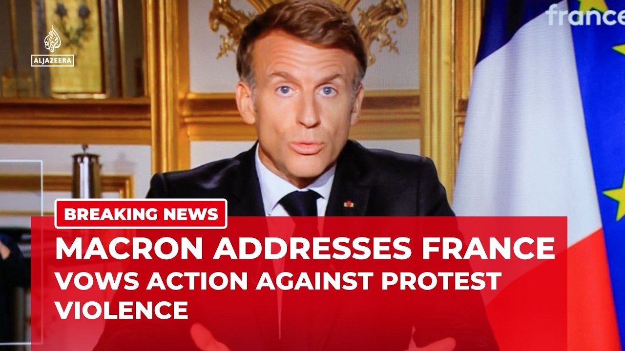 Macron vows action against protest violence after crisis meeting over France unrest
