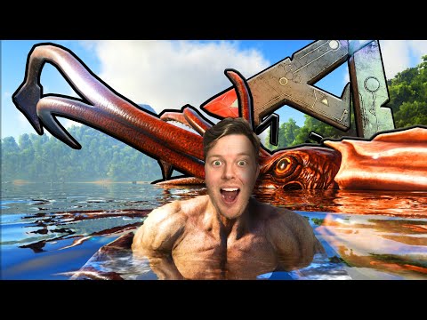 Taming The Giant Squid - Tusoteuthis - ARK: Survival Evolved