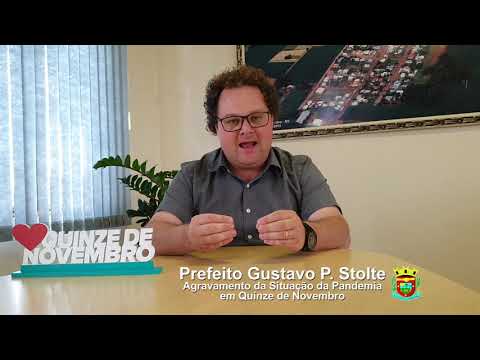 Prefeito Gustavo P. Stolte fala sobre o agravamento da Pandemia