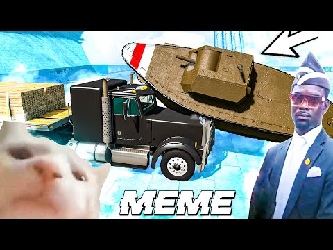 Cat is Vibing - Beamng DANCE COFFIN ON FUNERAL MEME COMPILATION | BeamNG Drive | Derby part 5
