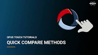 Creating QuickCompare Methods | OPUS TOUCH Tutorial | Getting Started #29