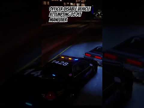 Officer disabled vehicle attempting to Pit maneuver #police #gta #lspdfr #lspdfrgameplay