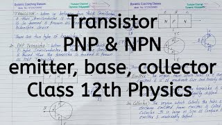 Transistor Type of Transistor Chapter 14 Semicondu