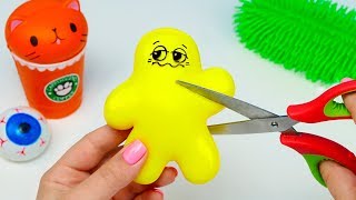 РЕЖЕМ АНТИСТРЕСС ИГРУШКИ | ЧТО ВНУТРИ СКВИШИ SQUISHY?