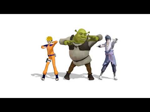MMD - Shrek dancing & konoha