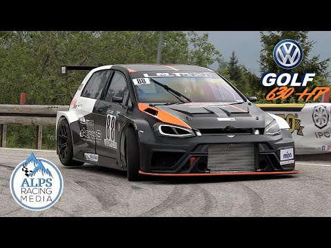630HP VW Golf Mk7 5cylinder Turbo - Giuseppe Aragona | crazy sound - hillclimb course de cote [HD]