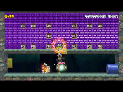 Pom Pom's Boomerang Scuffle by Xypher* 🍄 Super Mario Maker 2 #ahn 😶 No Commentary