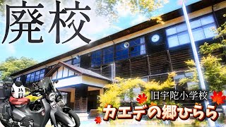 #80【モトブロ】廃校行って給食する。