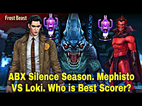 ABX Silence Loki TVA Uniform VS Mephisto | Who is Better For ABX Highest Score - Marvel Future Fight