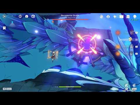 [Genshin Impact] Klee vs lvl90 Dvalin 1 dps window meme