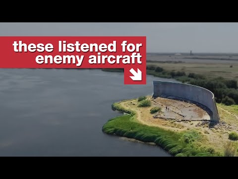 Akustická zrcadla, která měla chránit Británii