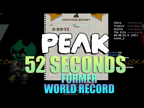 How I Beat PEAK UNDER 1 MINUTE [FWR] (No Cheats)